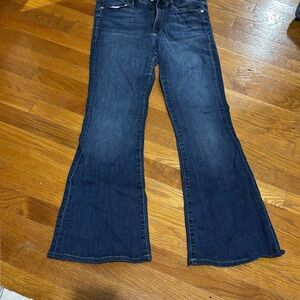 Frame Le High Flare Blue Denim Jeans